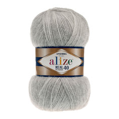 Пряжа Alize 551390_00081 Angora Real 614 серый меланж