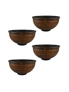 69КАШ040.4 Кашпо для цветов Молоченный 4шт 0,7л Солнечногорская керамика