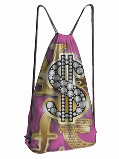 Мешок для обуви DRABS Мешок 28 знак доллара со стразами