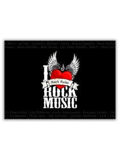 Магнит на холодильник DRABS малый - A5, ROCK MUSIC