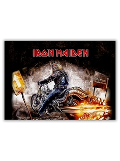 Магнит на холодильник DRABS большой - A4, iron maiden bike