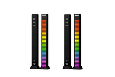 Светодиодная подсветка RGB D091 эквалайзер для музыки, черный, 2 шт. Mobicent