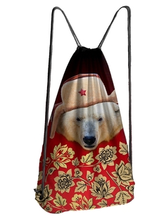 Мешок для обуви DRABS Мешок 32 Белый медведь в шапке