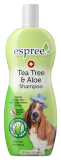 Шампунь Чайное дерево и алоэ, для собак, Tea Tree & Aloe Medicated Shampoo 591мл Espree
