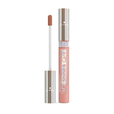 Голографический блеск для губ Lili Kontani Lip Gloss 3D №02 Серовато-желто-розовый 9 мл