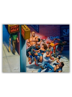 Магнит на холодильник DRABS большой - A4, Streets of rage