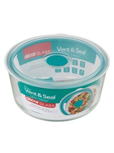 Контейнер VENT & SEAL круглый из боросиликатного стекла 1.5л Decor