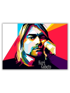 Магнит на холодильник DRABS малый - A5, Pop art Cobain