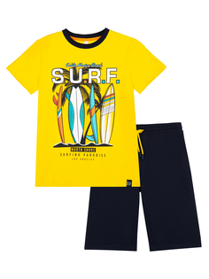 Спортивный костюм детский Play Today 12211827 тёмно-синий/ жёлтый р.128
