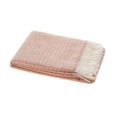 Плед Home Blanket Aldona 140 х 200 см шерсть бежевый + белый