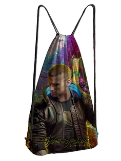 Мешок для обуви DRABS Мешок 30 КиберПанк бело черное