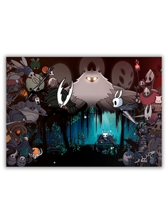Магнит на холодильник DRABS малый - A5, Hollow knight (насекомые, монстры)