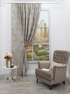 Штора Amore Mio Жаккард Classic 200x270, бежевый 13063_2, 1 шт.