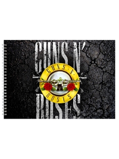 Альбом для рисования DRABS Guns n Roses эмблема желтая