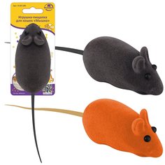 Игрушка-пищалка для кошек "Мышка". Размер 13х2х3 см. 2цв VL40-100 Home Novelties Limited