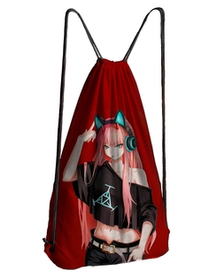 Мешок для обуви DRABS Мешок 25 Аниме, девушка в наушниках, с ушками