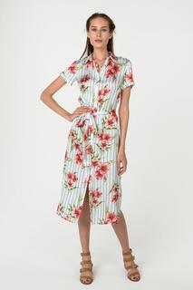 Повседневное платье женское adL12434469000 зеленое S