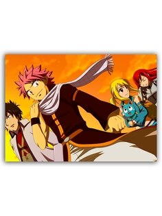 Магнит на холодильник DRABS Fairy Tail команда Нацу