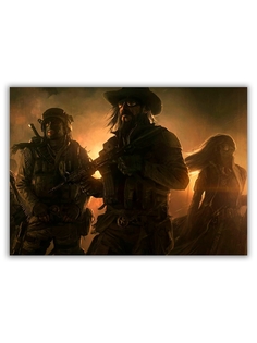 Магнит на холодильник DRABS малый - A5, Wasteland