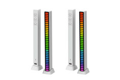 Светодиодная подсветка RGB D081 эквалайзер для музыки, белый, 2 шт. Mobicent