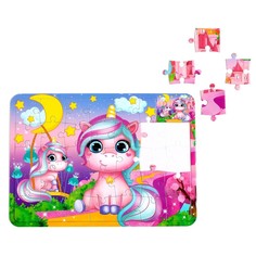 Пазл Puzzle Time Мир чудес, 34 детали + раскраска, в рамке 4659715