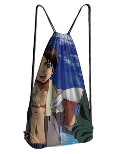 Мешок для обуви DRABS Мешок 4 Атака титанов Леви и Эрен и Микаса 1