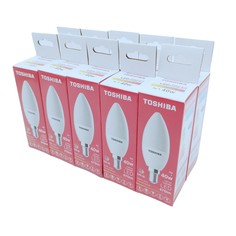 Набор светодиодных ламп (10шт.) TOSHIBA LED C35 свеча 5W/470Лм 3000K Е14 драйвер IC
