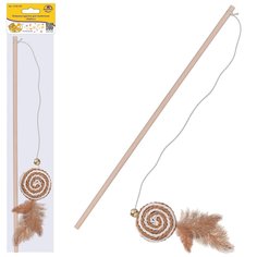 Игрушка-удочка для животных "Бубен". Общая длина 97 см. VL40-107 Home Novelties Limited