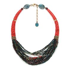 Колье из бижутерного сплава с гранатом 47,5 см Nature Bijoux NB21.1-15-41501