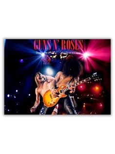 Магнит на холодильник DRABS большой - A4, Guns n Roses двое поют