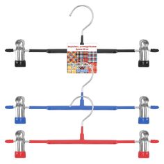 Вешалка мет с 2-мя прищ L 30 см 3 цв SH26-32 Home Novelties Limited