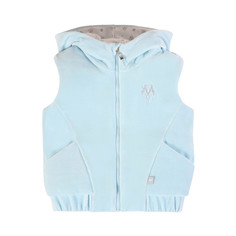 Жилет для мальчика, 21-501 Мамуляндия, Велюр, 110, Голубой