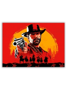 Магнит на холодильник DRABS большой - A4, Red dead redemption