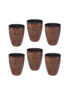 69КАШ146.6 Кашпо Колос 6шт 0,3л Солнечногорская керамика