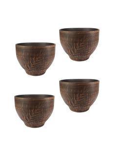 69КАШ145.4 Кашпо Колос 4шт 0,6л Солнечногорская керамика