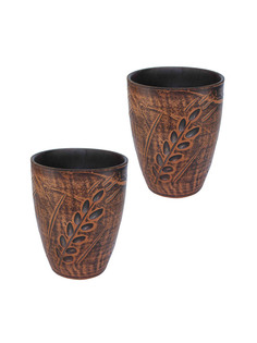 69КАШ146.2 Кашпо Колос 2шт 0,3л Солнечногорская керамика