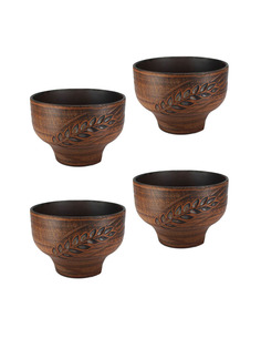 Форма для запекания Колос 4шт 0,4л, 69ФОРМ144.4 Солнечногорская керамика