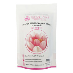 Соль для ванн CLEAN HOME морская с пеной, увлажняющая, 1 кг