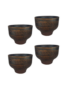 69КАШ044.4 Кашпо Молоченный 4шт 0,4л Солнечногорская керамика