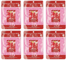 Маска для лица Mijin Гранат Pomegranate Essence Mask 23гр в уп, 6 уп