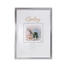 Фоторамка прямоугольная Мирам Gallery 29,7 х 42 см серебристая