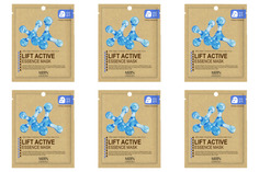 Маска для лица Mijin Лифтинг-эффект LIFT ACTIVE ESSENCE MASK 25гр в уп, 6 уп