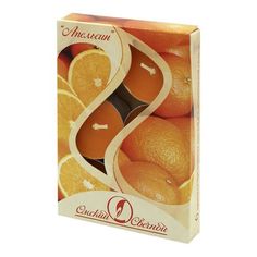 Свечи ароматические Омский Свечной Апельсин 6 шт