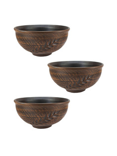 69КАШ140.3 Кашпо Колос 3шт 0,7л Солнечногорская керамика