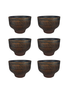 69КАШ044.6 Кашпо Молоченный 6шт 0,4л Солнечногорская керамика