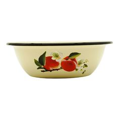 Миска эмалированная 1 л слоновая кость No Brand