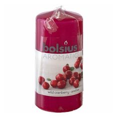 Свеча-столбик ароматическая Bolsius гранат-клюква 253 г