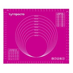 Коврик силиконовый Тут просто малиновый 50 х 60 см