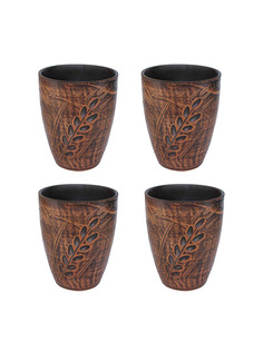 69КАШ146.4 Кашпо Колос 4шт 0,3л Солнечногорская керамика