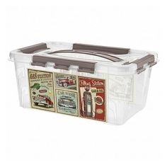 Контейнер универсальный Бытпласт с замками и ручкой пластиковый 4,2 л